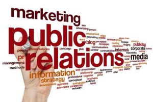 Public relations word cloud